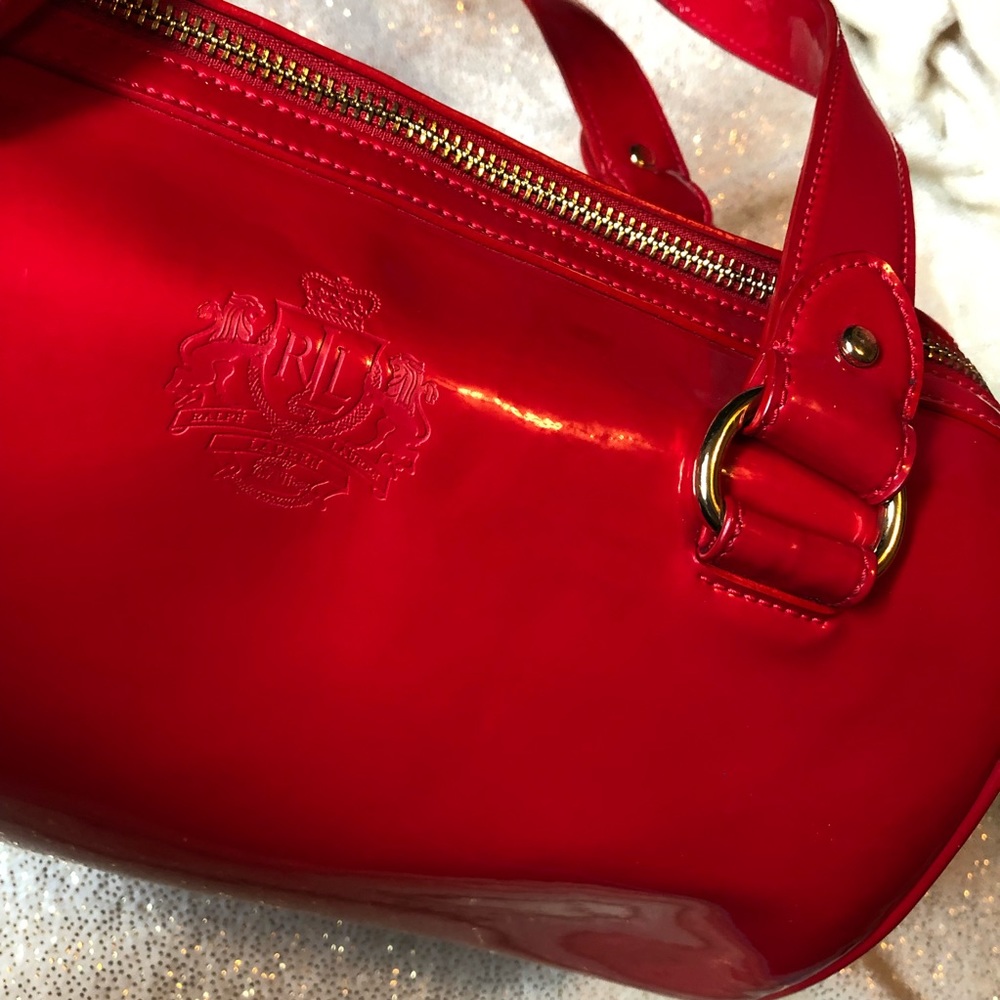 Rare Red Ralph Lauren red purse - Picture 6 of 6